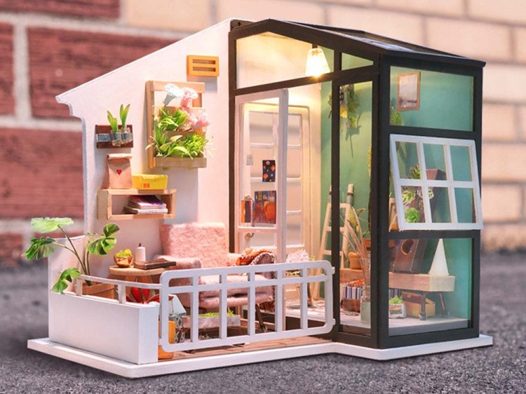 Набор для создания миниатюры (румбокс) «Балкон мечты» — картинка 8