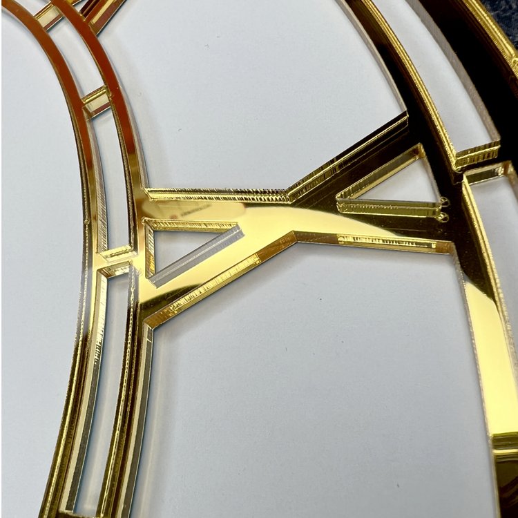 Зеркальный циферблат Золото №1, 40 см, Epoxy Master — картинка 2