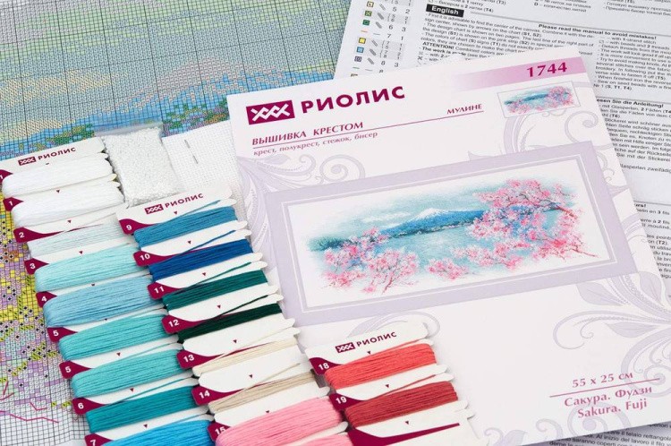 Набор для вышивания «Сакура. Фудзи» — картинка 5