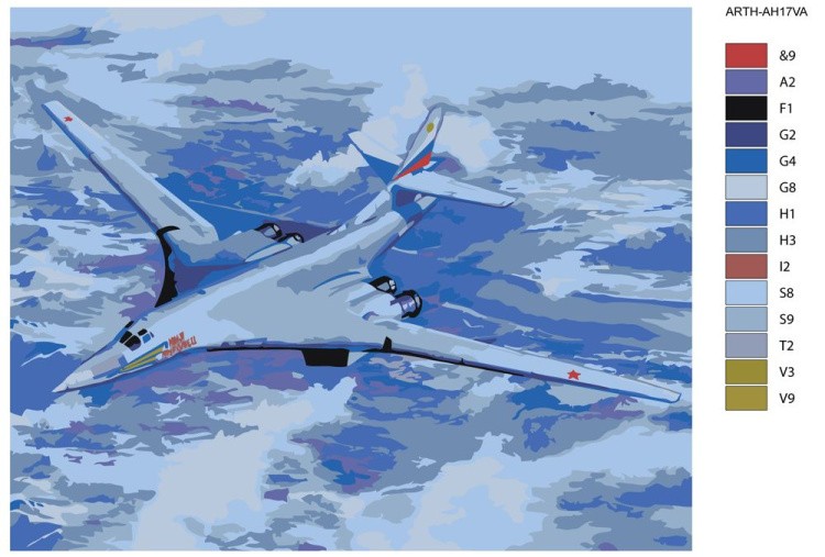 Картина по номерам «Полет над облаками» — картинка 2