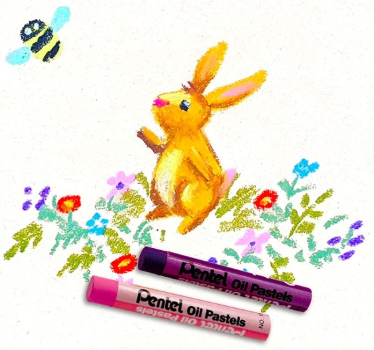 Пастель масляная Pentel Arts Oil Pastels, 25 цв. — картинка 11