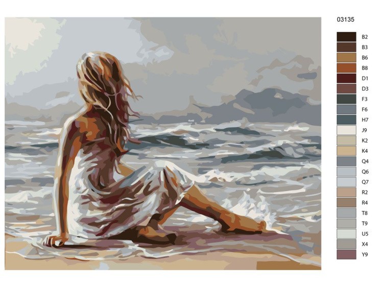 Картина по номерам «Линия прибоя» — картинка 2