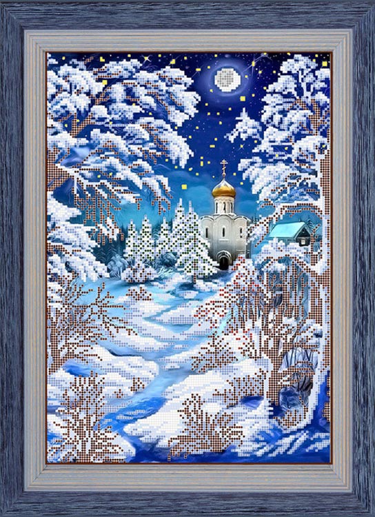 Набор для вышивания бисером «Рождественская ночь» — картинка 2