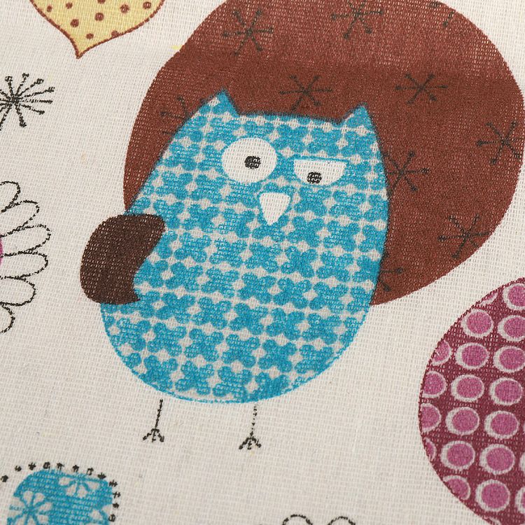 Ткань лен, 140 г/м², 30% лен, 70% хлопок, 3 м, ширина 150 см, цвет: белый, принт, TBY — картинка 5