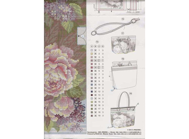 Набор для вышивания «Сумка. Летний букет» — картинка 5