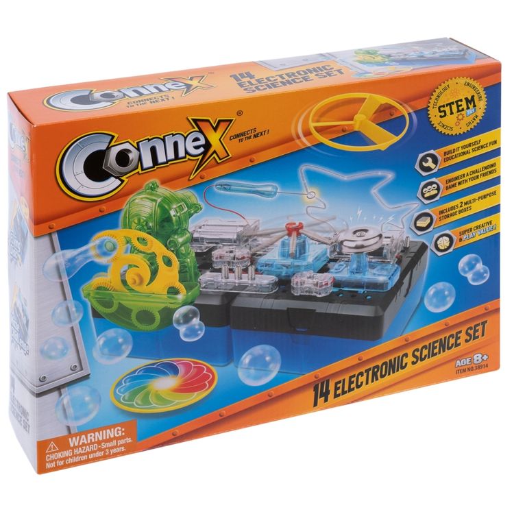 Набор научный Connex «14 научных экспериментов. Электронный конструктор» — картинка 2
