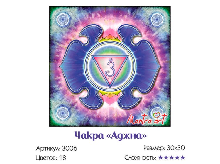 Картина по номерам «Чакра Аджна» — картинка 3