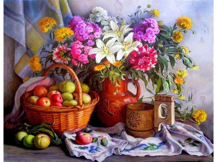 Картина по номерам «Деревенский натюрморт» — картинка 2