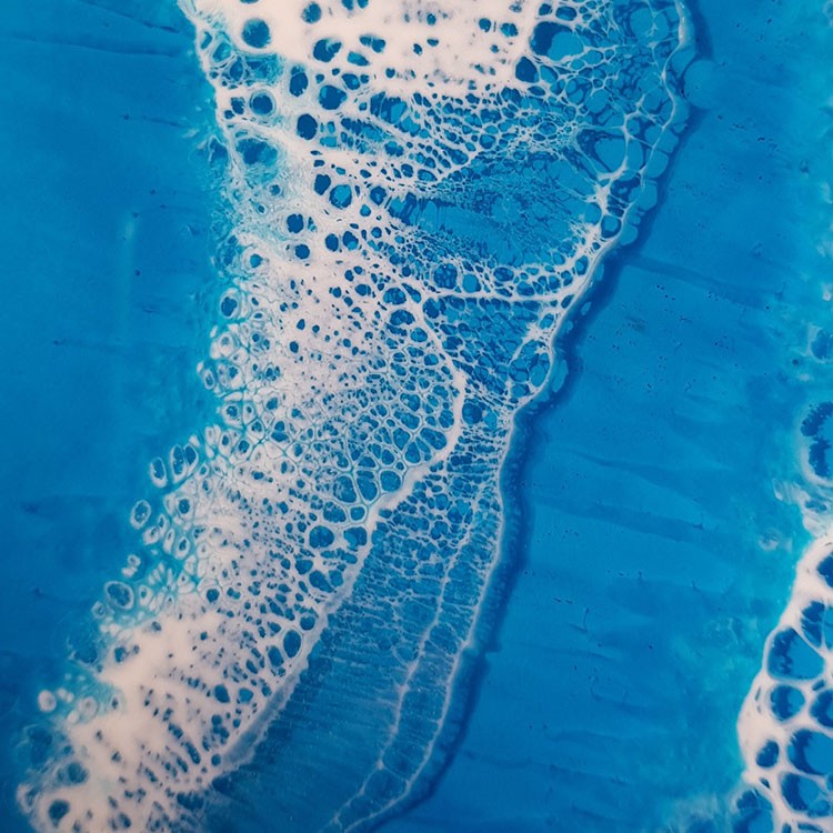 Порошок Resi-WAVE для 3D-эффекта морской пены 40 мл, ResinArt — картинка 9