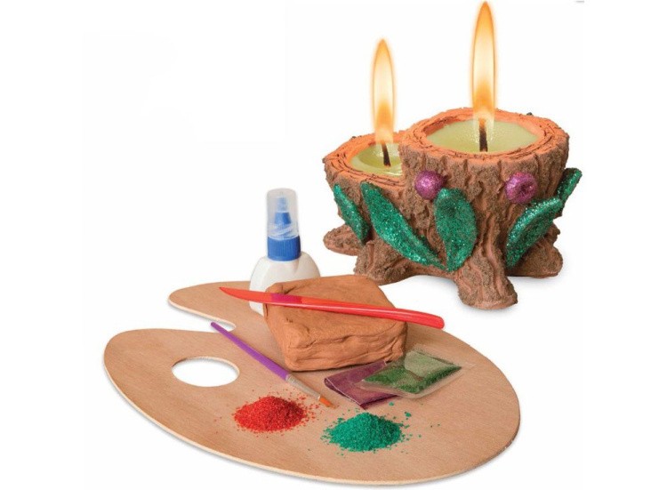 Глиняная свеча «Колючий гость» — картинка 3