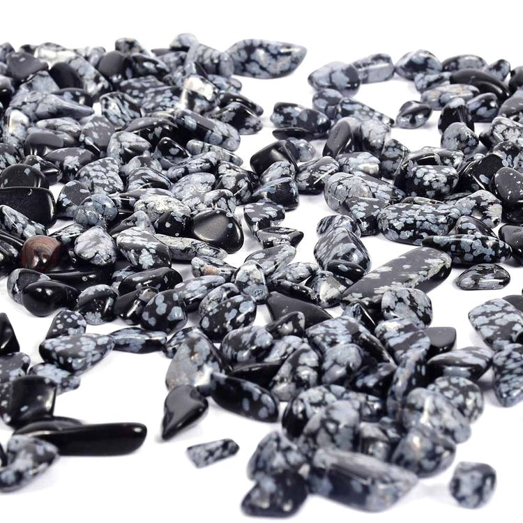 Натуральный камень Обсидиан снежный, 100 г — картинка 2