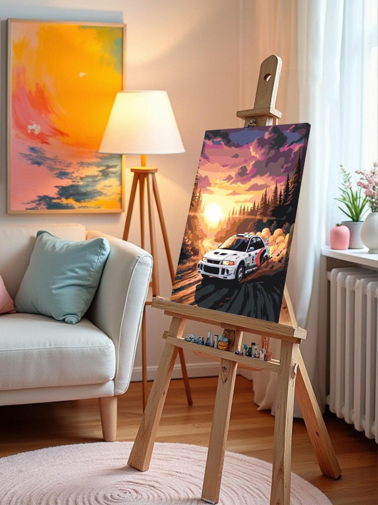 Картина по номерам Машина Mitsubishi Митсубиси лансер 6 — картинка 9