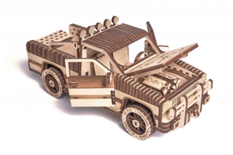 Конструктор из дерева «Пикап WT-1500», Wood Trick — картинка 8