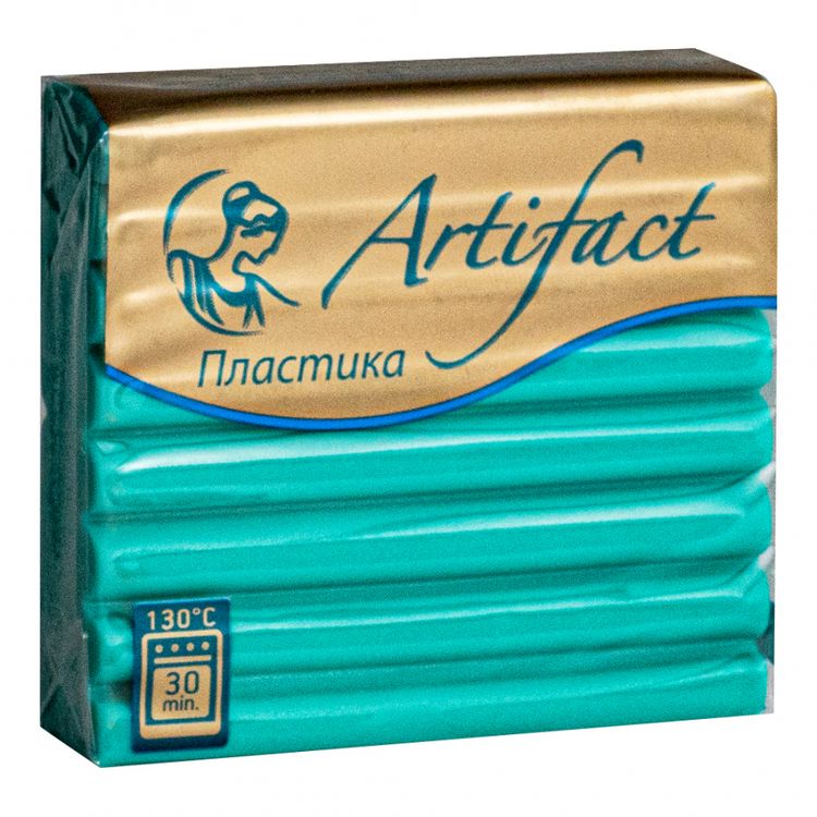 Полимерная глина, брус 56 г, цвет: лагуна, Artifact