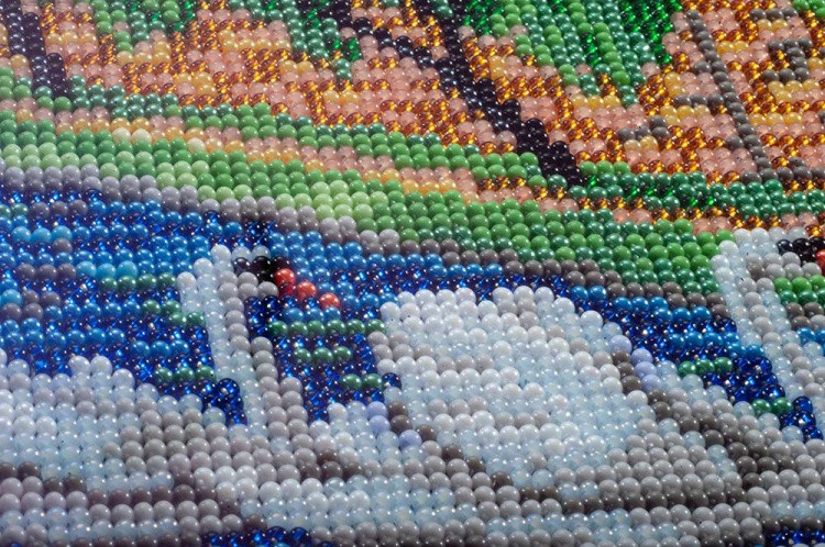 Набор вышивки бисером «Лебеди. Страсбург» — картинка 4