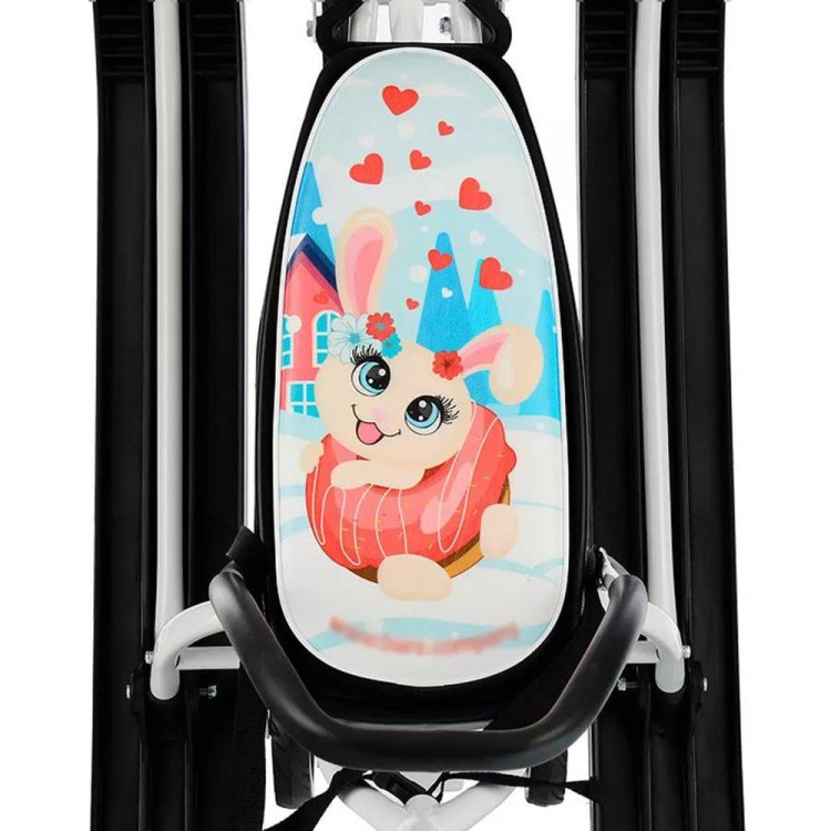 Снегокат детский 111 Mobile с ручкой (Зайка) — картинка 8