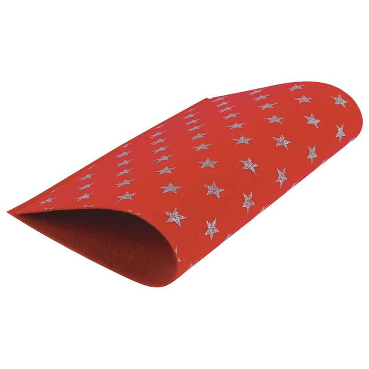 Цветной фетр для творчества А4, блестки, 210х297 мм, 5 листов, 5 цветов, толщина 2 мм, ОСТРОВ СОКРОВИЩ — картинка 5