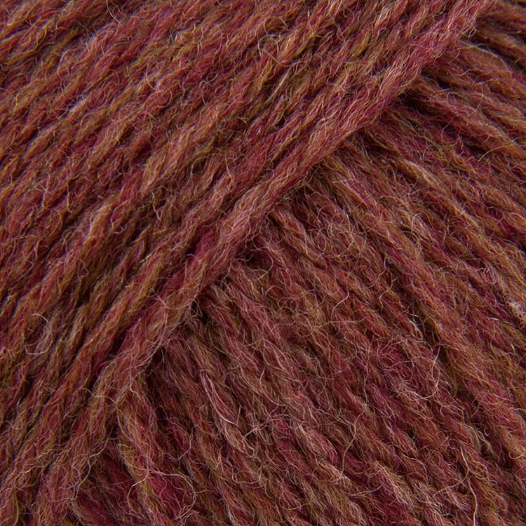 Пряжа из Троицка Шотландский твид (1452), меланж бордо, 5 шт. по 100 г — картинка 2