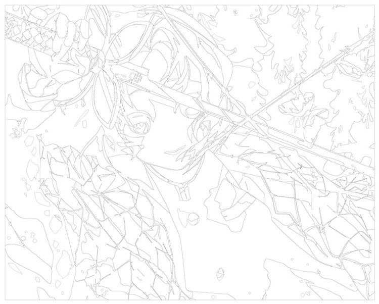 Картина по номерам «Клинок рассекающий демонов: Шинобу Кочо 4» — картинка 3