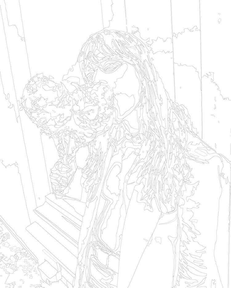 Картина по номерам «Группа Maneskin Манескин: Виктория Де Анджелис 3» — картинка 3