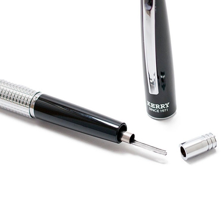 Карандаш KERRY автоматический премиум в подарочном футляре 0.5 мм черный корпус, Pentel — картинка 10