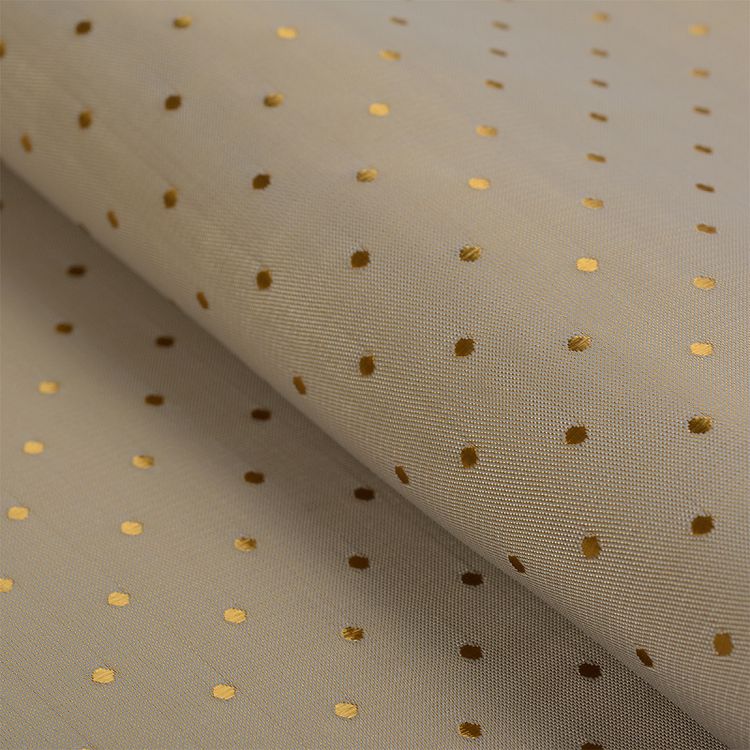 Ткань подкладочная Поливискоза нарезка, 10 м, ширина 145 см, 90 г/м², цвет: золото, IDEAL — картинка 2
