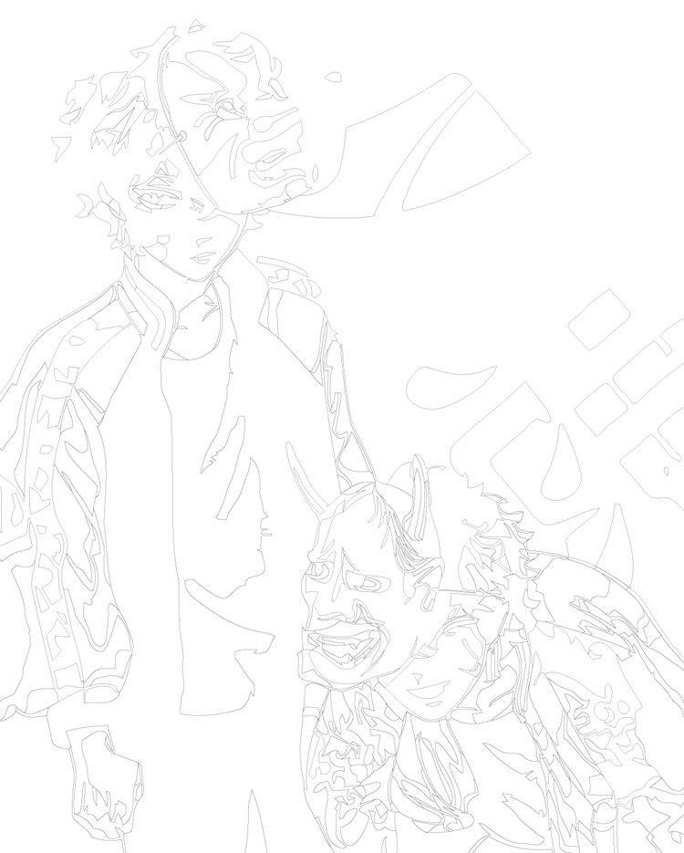 Картина по номерам «Аниме Токийские Мстители: Соя и Нахоя Кавата» — картинка 3