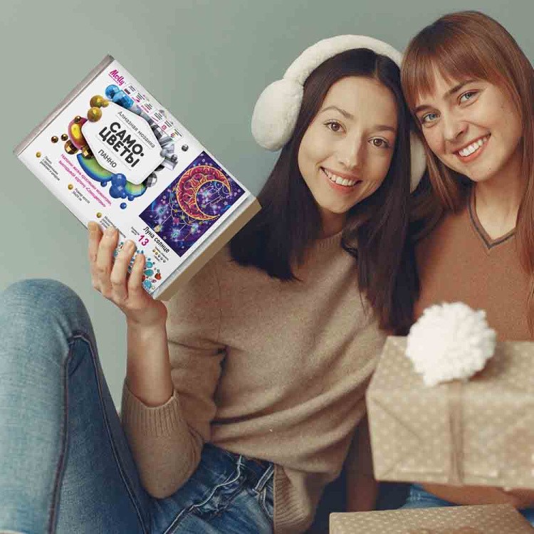 Алмазная вышивка «Самоцветы Панно Ловец снов Луна» — картинка 5