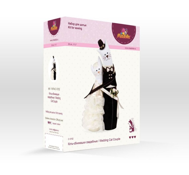 Набор для шитья «Коты-обнимашки свадебные» — картинка 3