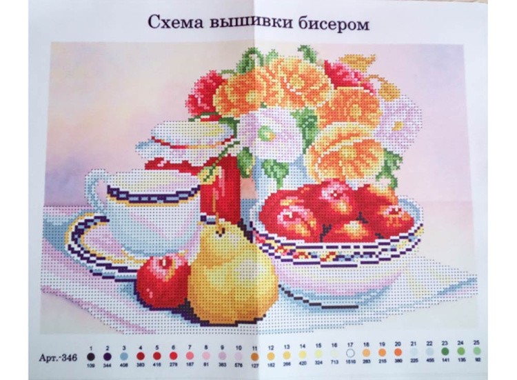 Набор вышивки бисером «Натюрморт» — картинка 2