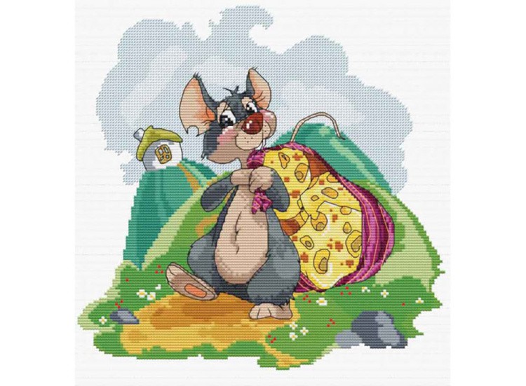 Набор для вышивания «Мышка с сыром»