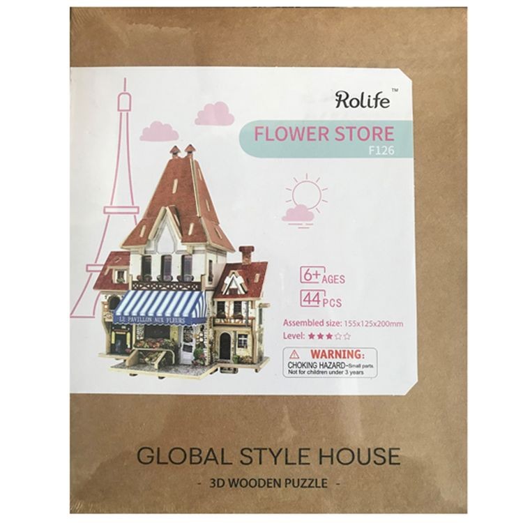 Конструктор из дерева «Французский цветочный магазин» — картинка 2