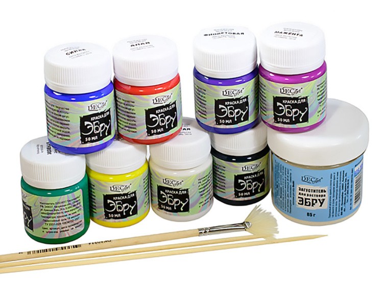 Набор для эбру 8 цветов, DecArt® — картинка 3