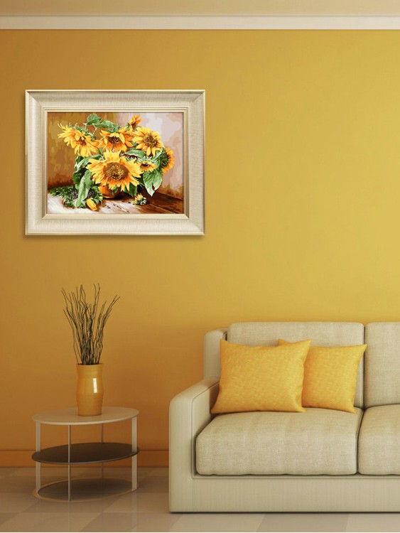 Картина по номерам «Спелый подсолнух» — картинка 9