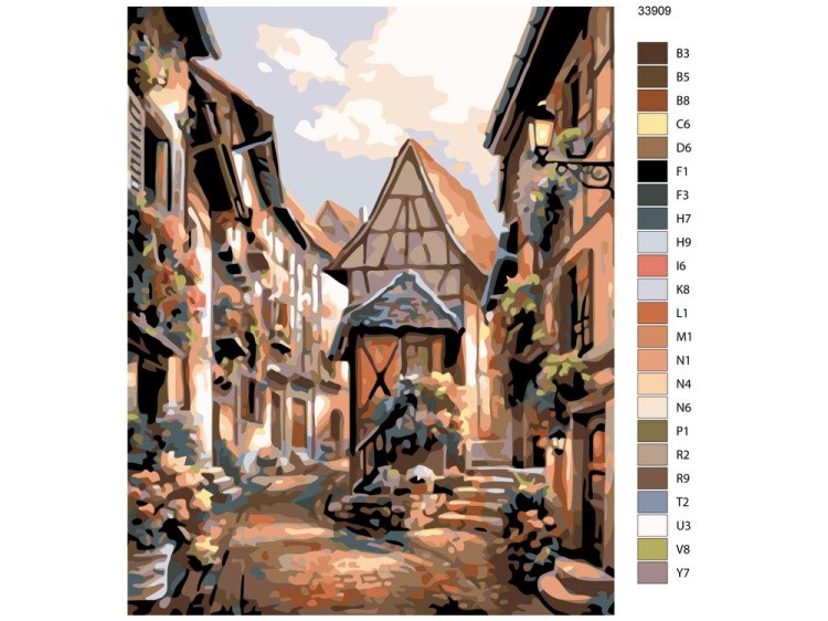 Картина по номерам «Городские улицы» — картинка 2