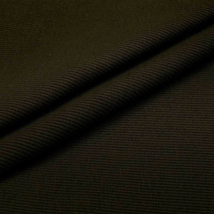 Ткань трикотаж Кашкорсе с лайкрой, 3 м x 120 см, 350 г/м², цвет: темный хаки, TBY — картинка 3