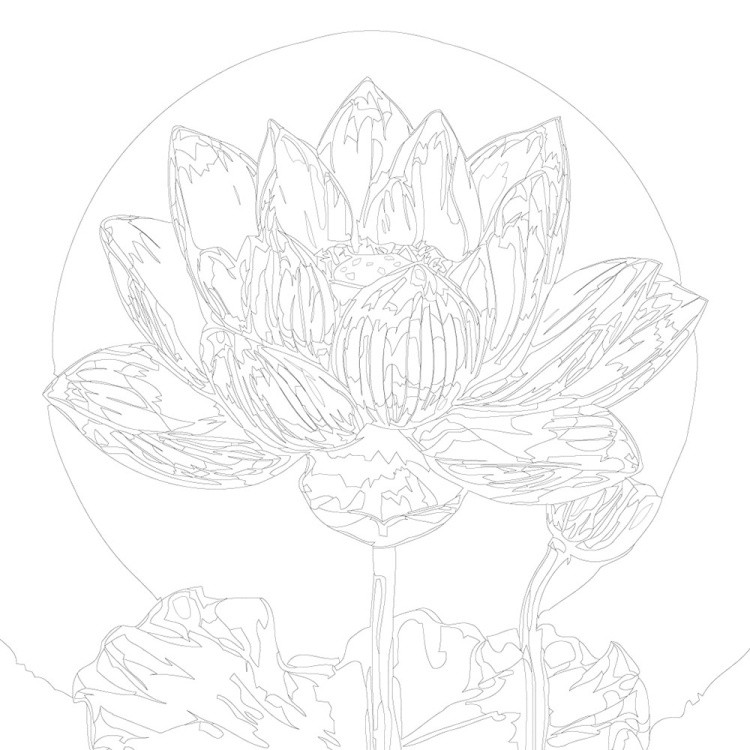 Картина по номерам «Религия буддизм: цветок лотоса розовый» — картинка 3