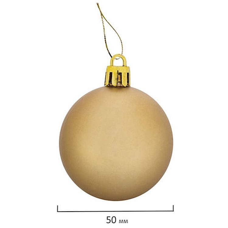 Набор украшений для ели, 43 предмета, цвет золото + перламутр — картинка 15