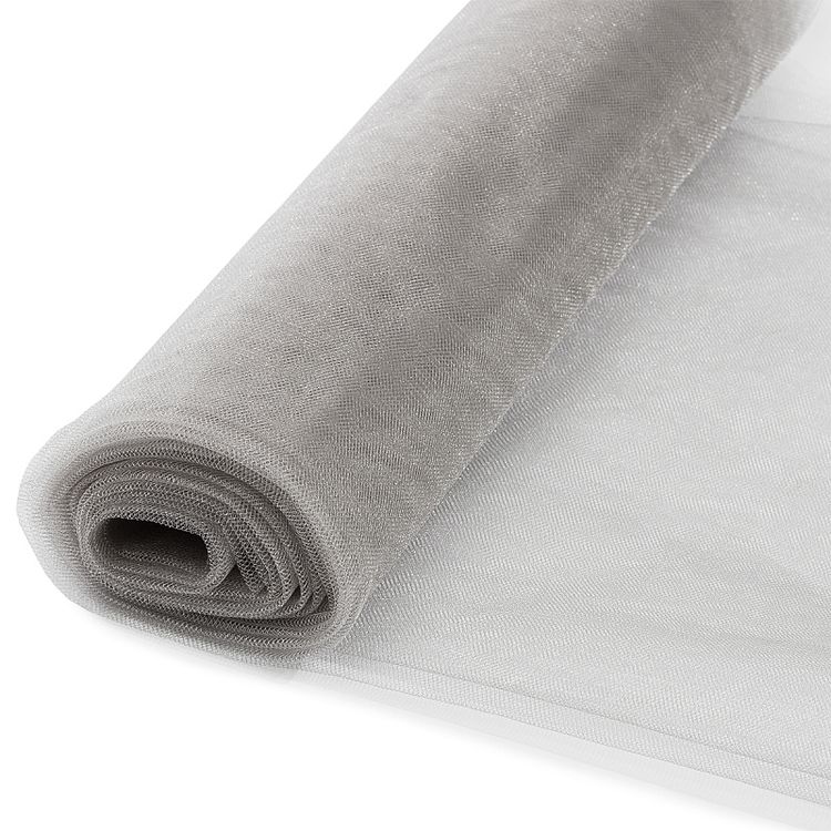 Фатин Kristal средней жесткости, блестящий, 5 м, ширина 300 см, 100% полиэстер, цвет: кофейно-бежевый — картинка 3