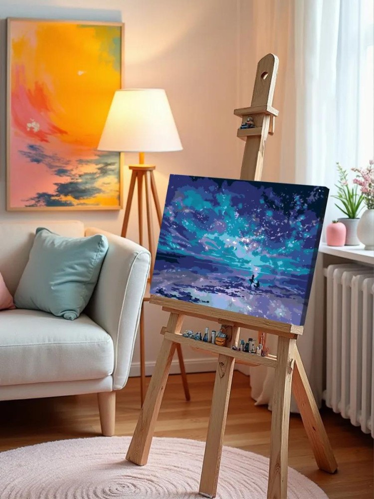 Картина по номерам «Неземное небо» — картинка 9