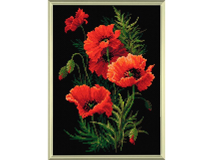 Алмазная вышивка «Маки» — картинка 2