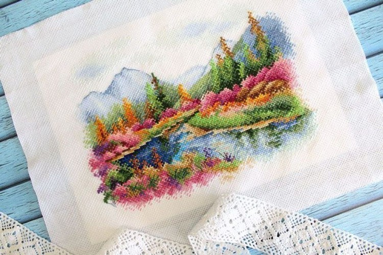 Набор для вышивания «Озеро Джека Лондона» — картинка 4