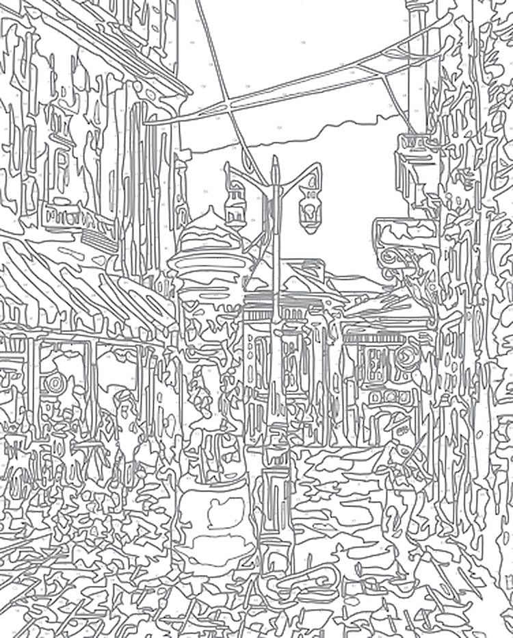 Картина по номерам «Дорофеев С.В., Мелодии вечернего города» — картинка 2