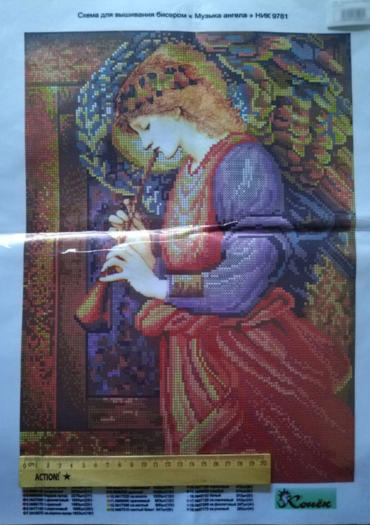 Рисунок на ткани «Музыка ангела» — картинка 3