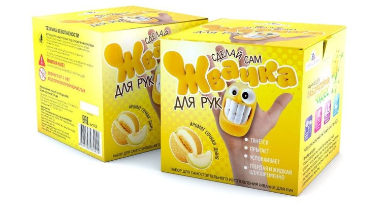 Набор Юного химика Жвачка для рук «Сочная дыня» — картинка 2