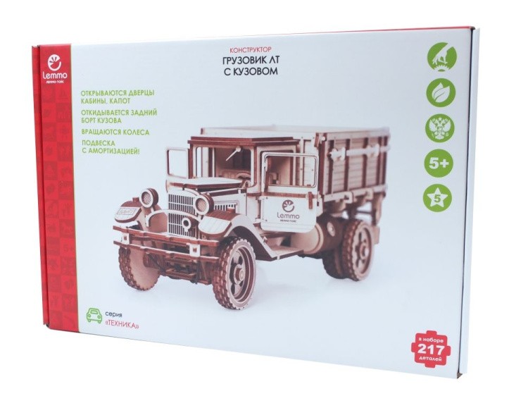 Конструктор из дерева «Грузовик Полуторка Кузов», Lemmo — картинка 7
