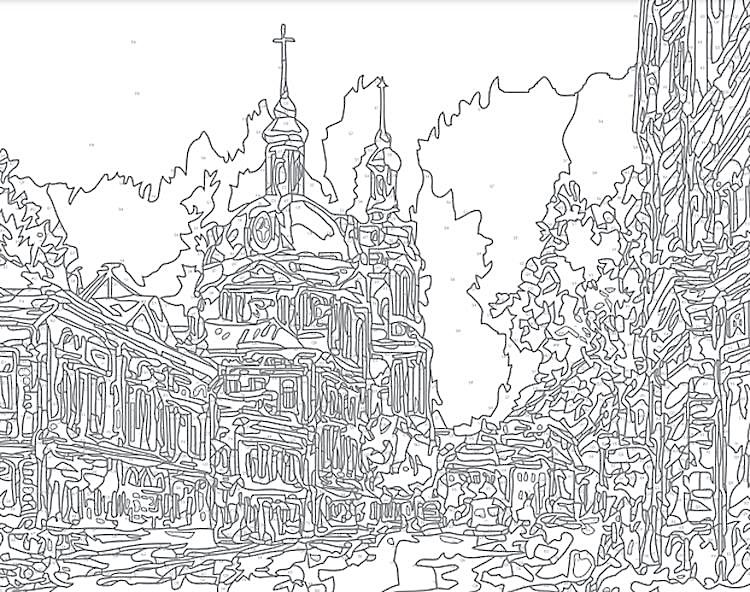 Картина по номерам «Дорофеев С.В., Москва, Старая Басманная улица» — картинка 2