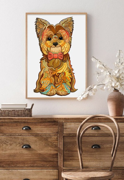 Деревянные пазлы «Йоркширский Терьер S», Woodbests — картинка 9