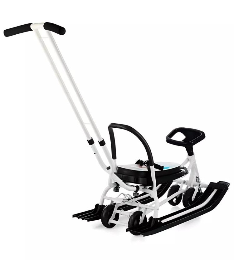 Снегокат детский 111 Mobile с ручкой (Зайка) — картинка 11