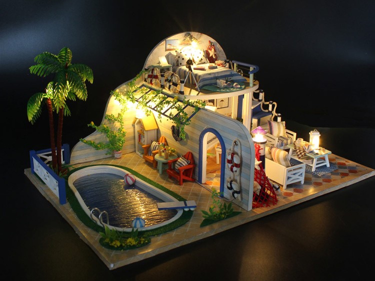 Набор для создания миниатюры (румбокс) «Вилла» — картинка 3